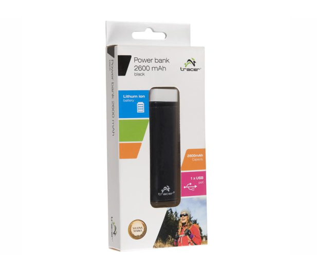 Tracer PowerBank Tracer 2600 mAh TRABAT44689 Czarny - 1400957 - zdjęcie 3